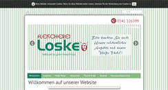 Desktop Screenshot of fleischerei-loske.de